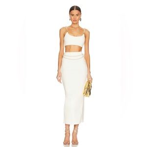 Lovers and Friends Nara Set- Top and Maxi Skirt in Ivory